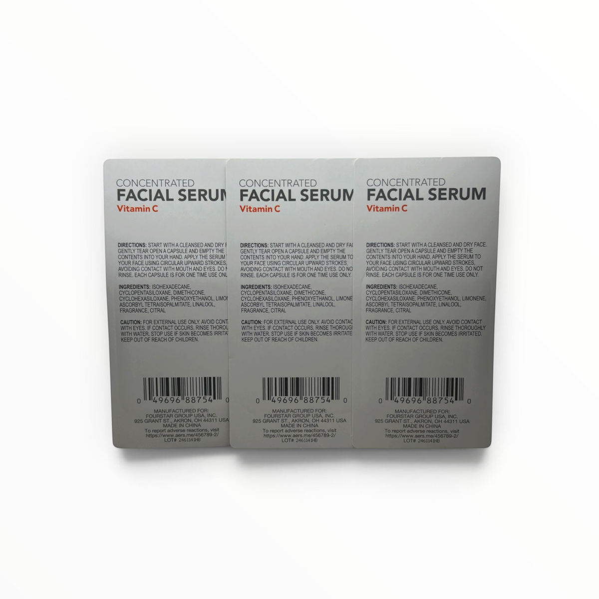 b.pure Concentrated Vitamin C Facial Serum Capsules 3-Pack
