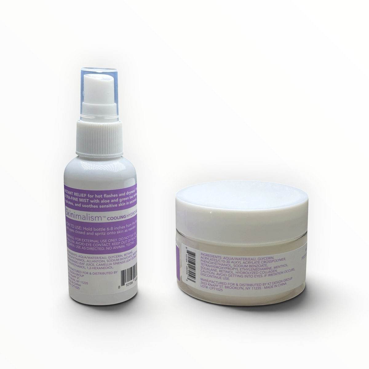 Skinimalism Cooling Hydro-Mist & Overnight Renewal Gel 2-Piece Set