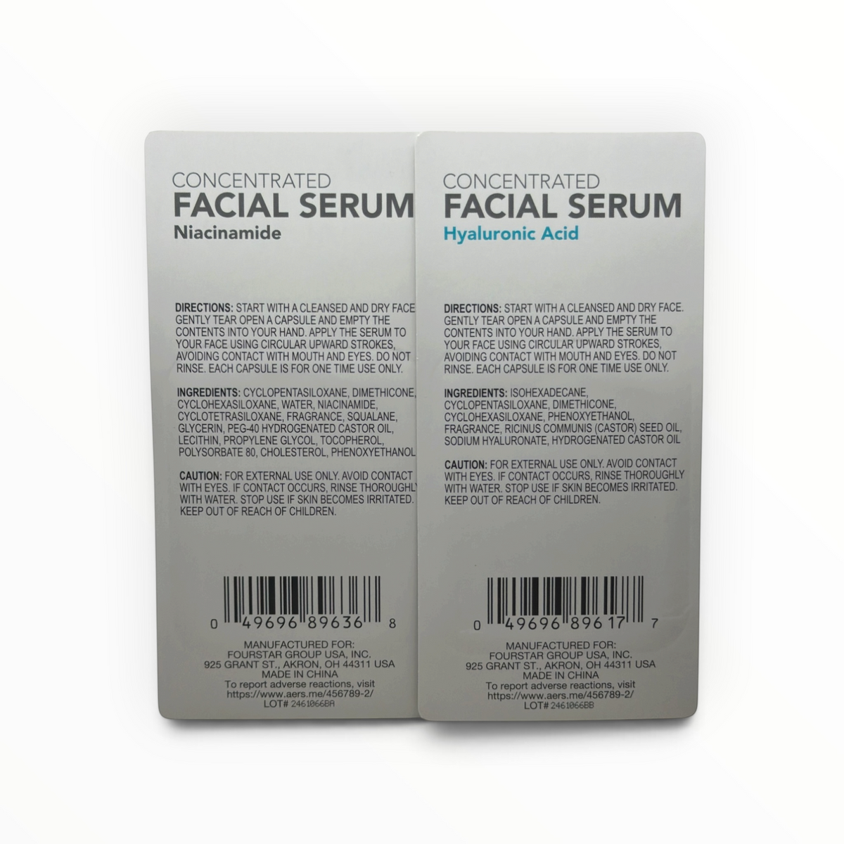 b.pure Niacinamide & Hyaluronic Acid Facial Serum Capsules 2-Pack