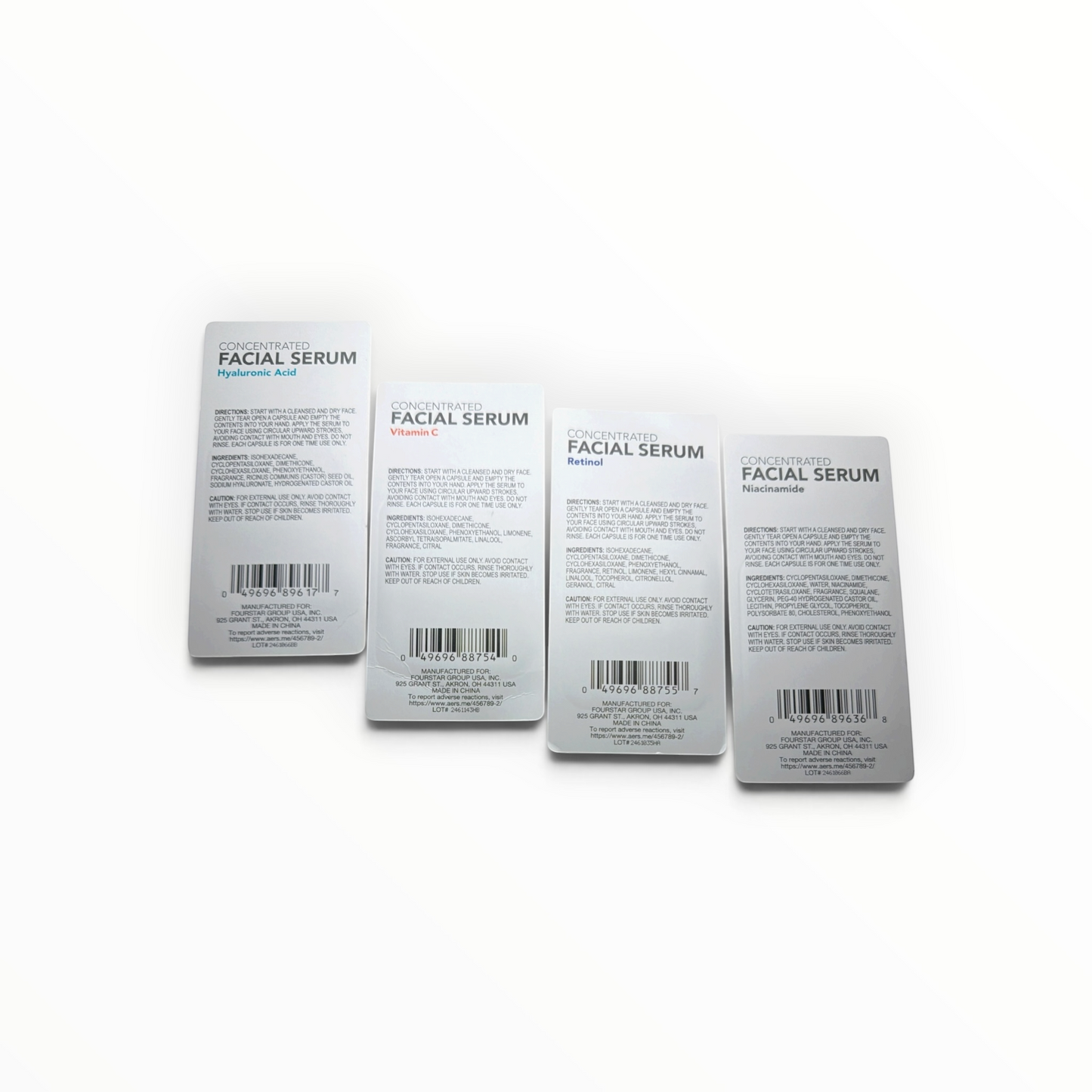b.pure Facial Serum Capsules 4-Piece Set