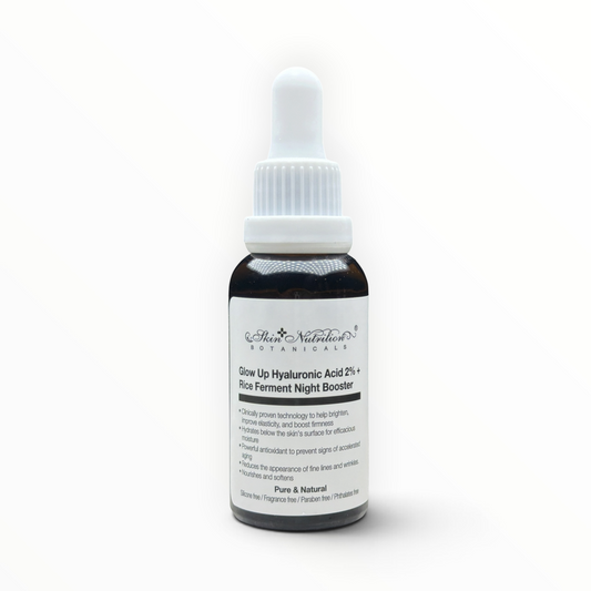 Skin Nutrition Botanicals Glow Up Hyaluronic Acid 2% + Rice Ferment Night Booster 1 fl oz bottle