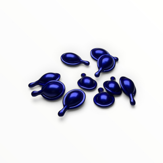 Blue single-use b.pure retinol facial serum capsules