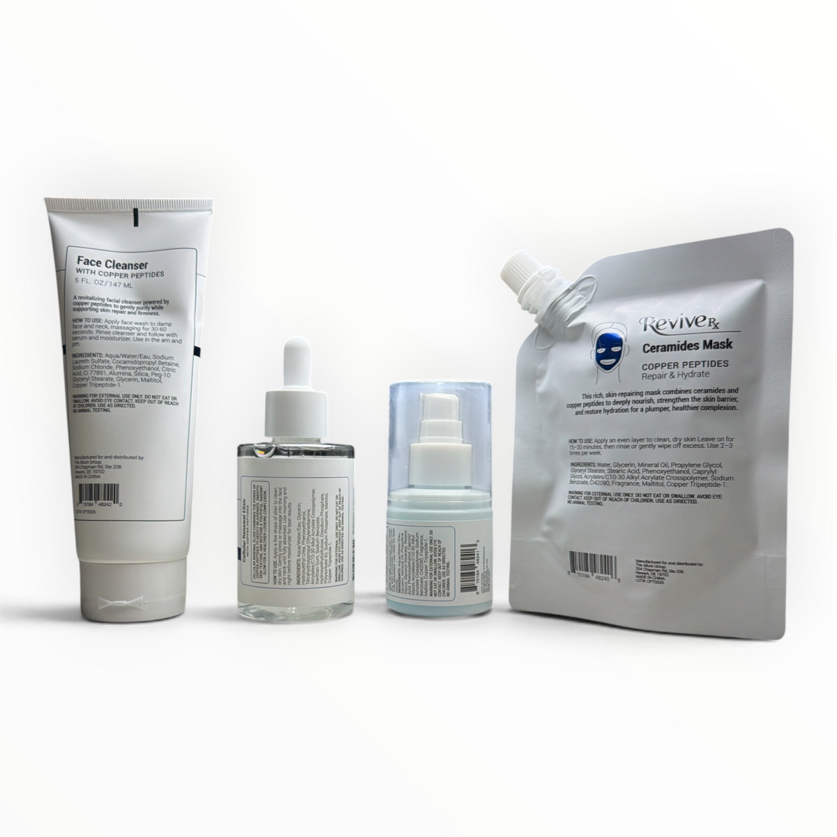 ReviveRx Copper Peptides 4-Piece Skincare Set
