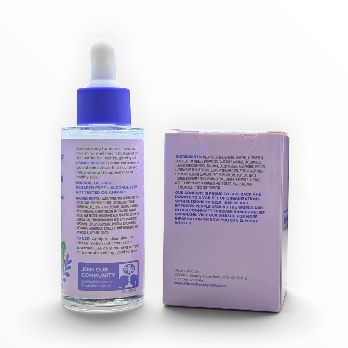 Global Beauty Care Snail Mucin Moisturizer 1.7 fl oz