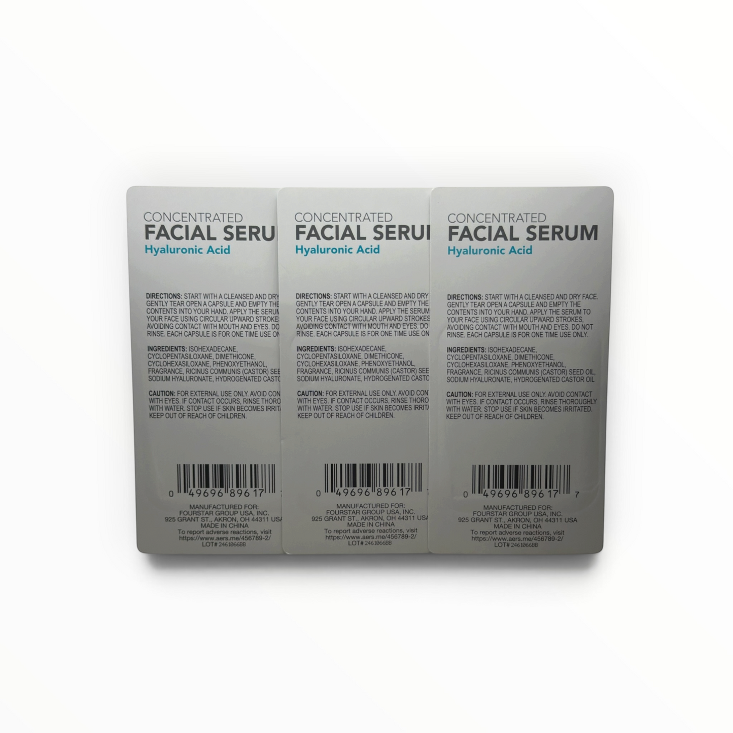 b.pure Concentrated Hyaluronic Acid Facial Serum Capsules 3-Pack