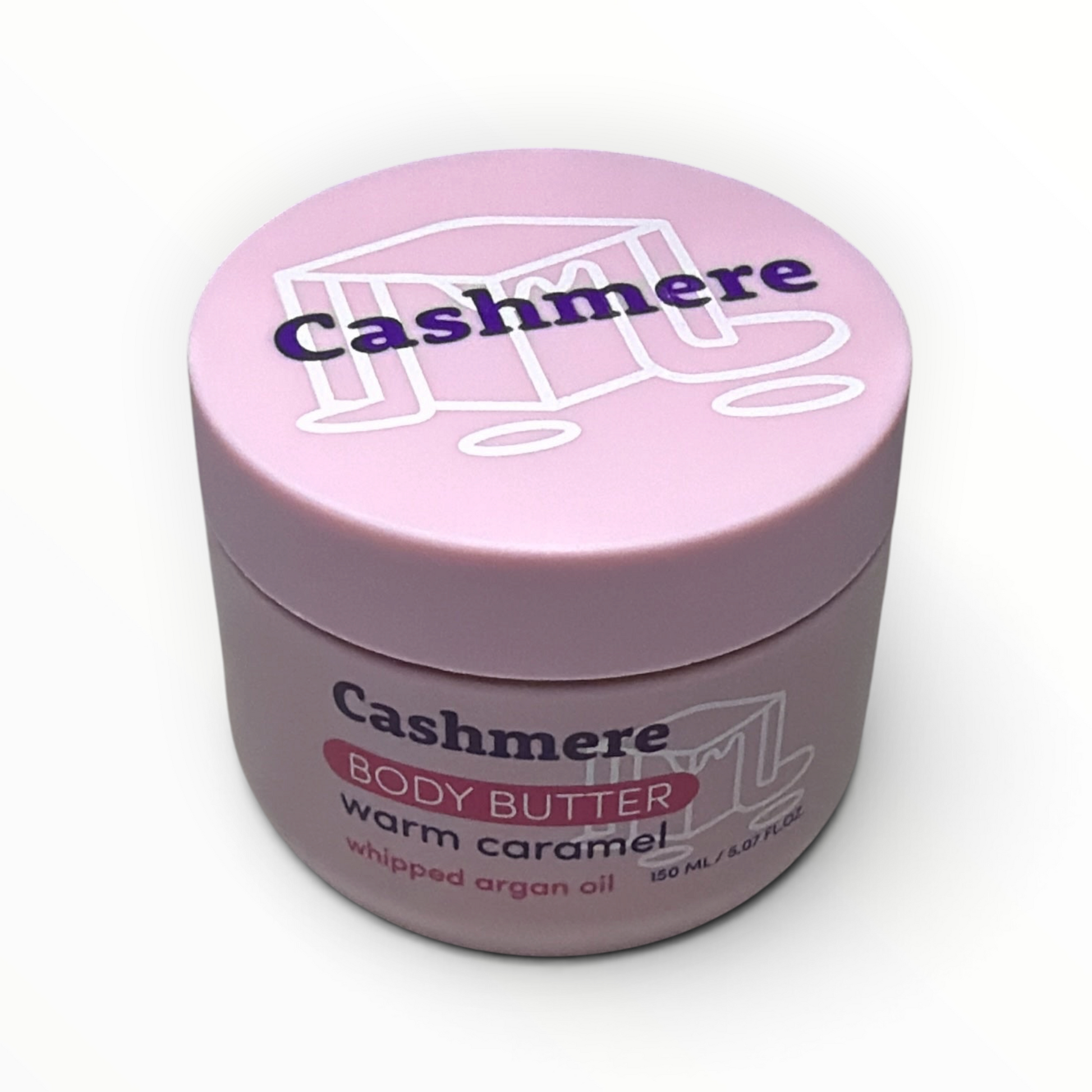 Cashmere Warm Caramel Whipped Argan Oil Body Butter 150 mL jar