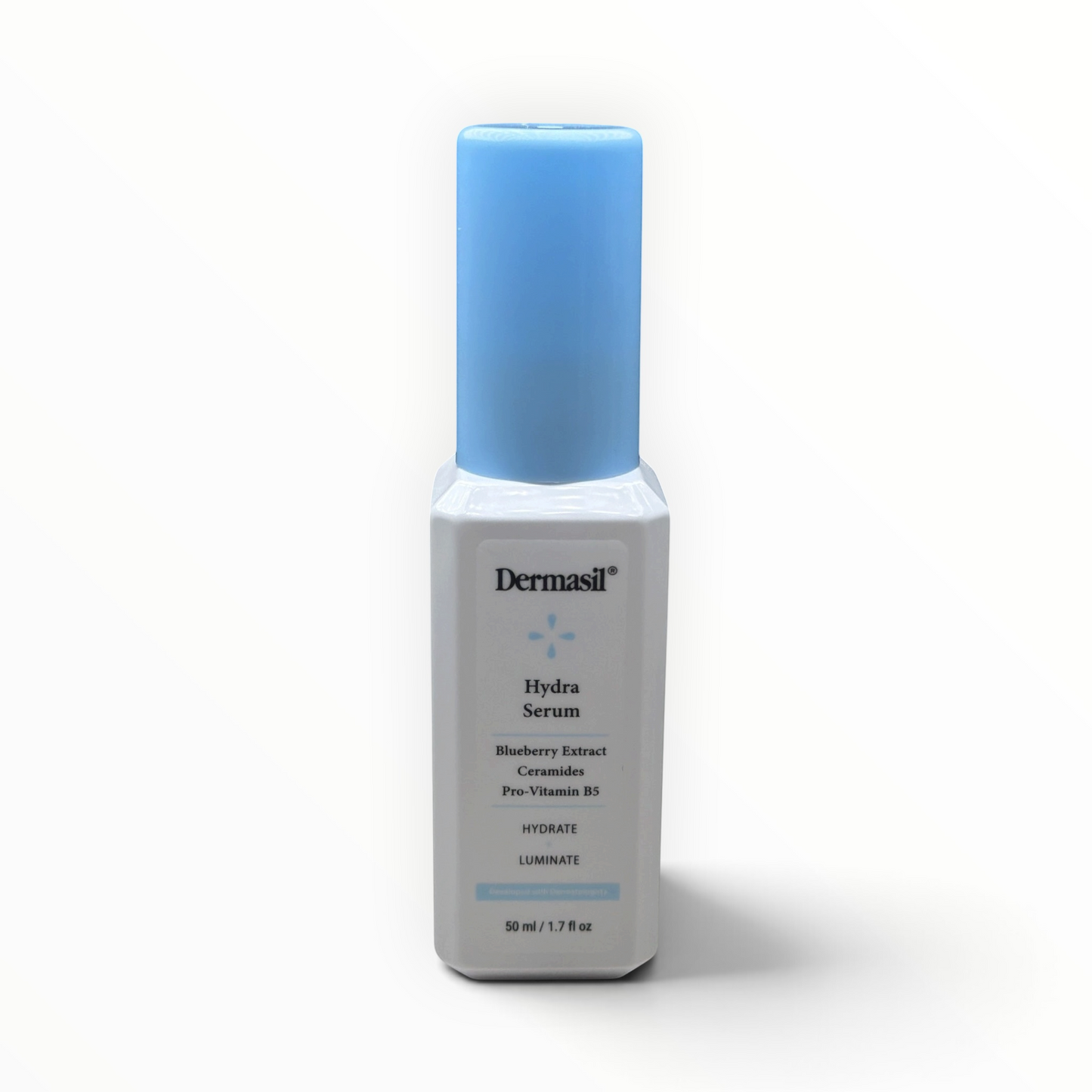 Dermasil Labs Hydra Serum with blueberry seed oil, ceramide, and pro-vitamin B5, 1.7 fl oz bottle