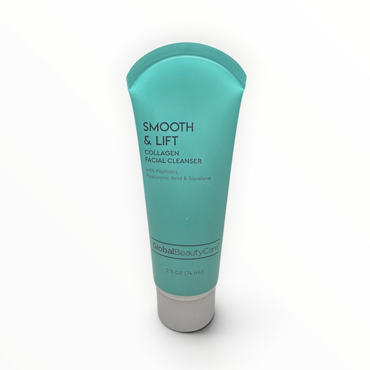 Global Beauty Care Smooth & Lift Collagen Facial Cleanser 2.5 fl oz turquoise tube