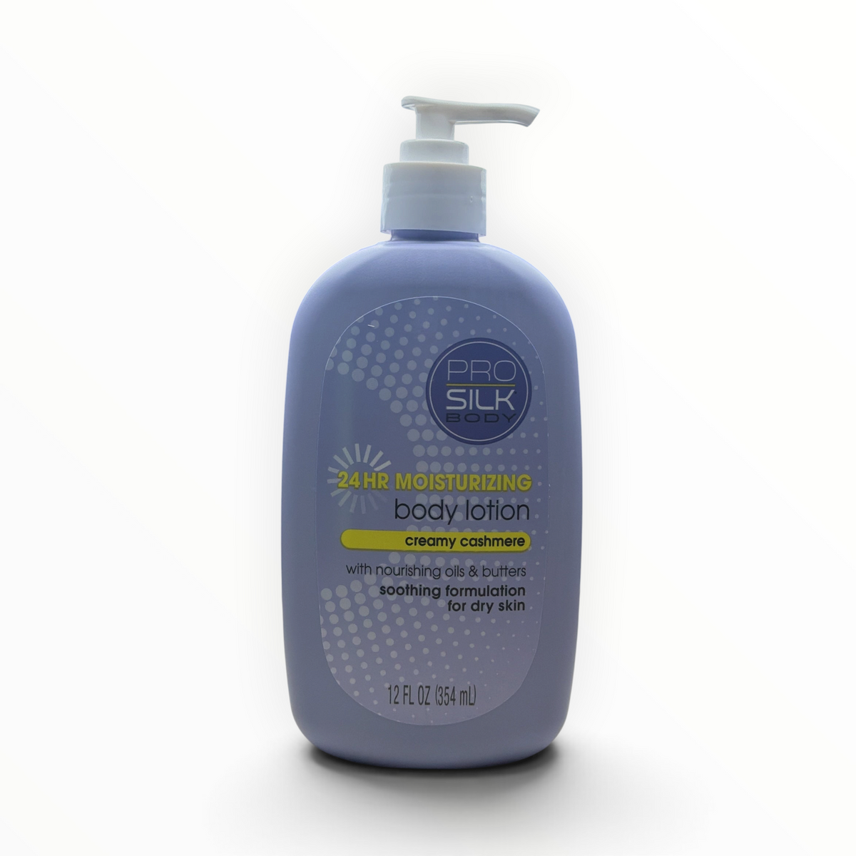 PRO SILK BODY Creamy Cashmere 24-Hour Moisturizing Body Lotion 12 fl oz pump bottle