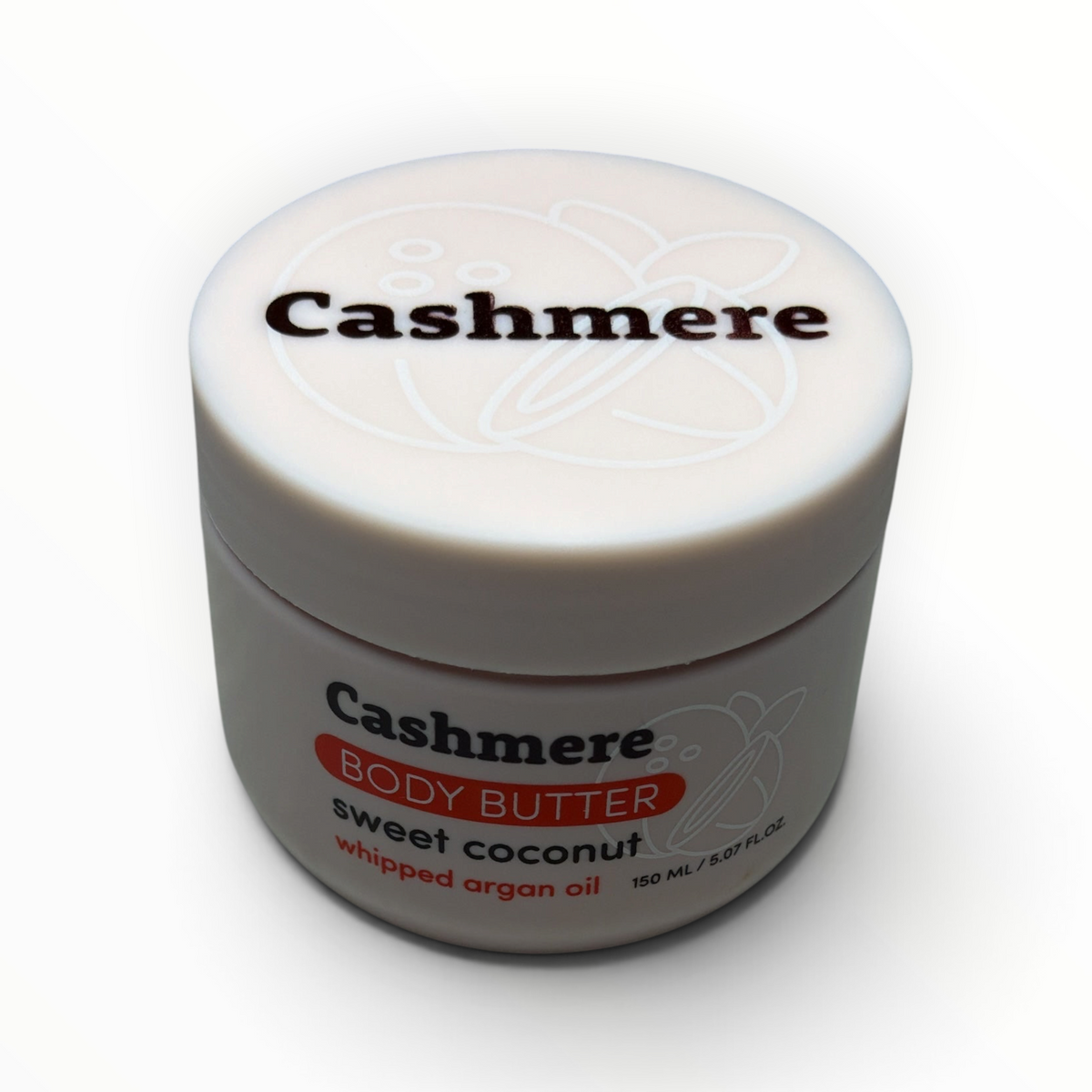 Cashmere Sweet Coconut Whipped Argan Oil Body Butter 150 mL jar