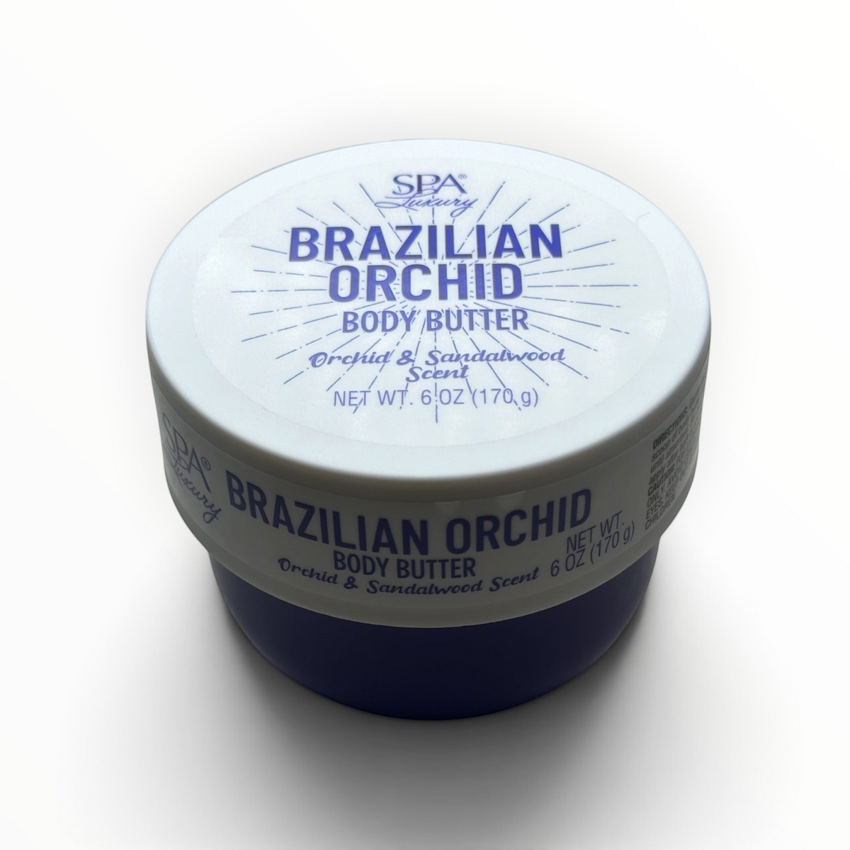 SPA Luxury Brazilian Orchid Body Butter with orchid and sandalwood scent, 6 oz