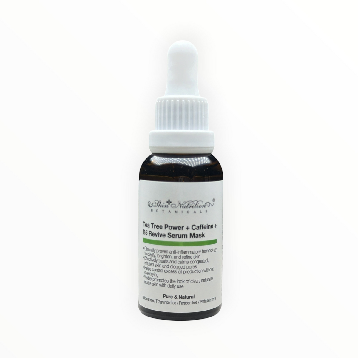 Skin Nutrition Botanicals Tea Tree Power + Caffeine + B5 Revive Serum Mask 1 fl oz bottle