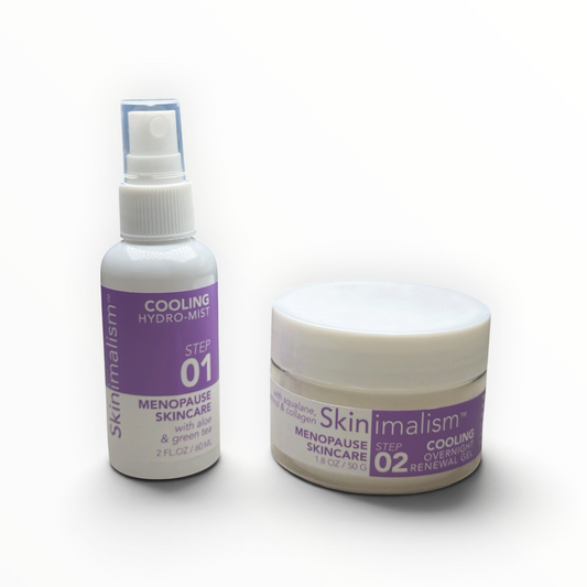 Skinimalism Cooling Hydro-Mist and Cooling Overnight Renewal Gel two-piece skincare set